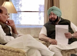 ਮੁੱਖ ਮੰਤਰੀ ਵੱਲੋਂ ਰਾਜਨਾਥ ਸਿੰਘ ਨੂੰ ਡੱਲਾ ਗੋਰੀਆਂ ਵਿਖੇ ਸੈਨਿਕ ਸਕੂਲ ਦੀ ਸਥਾਪਨਾ ਲਈ ਸਮਝੌਤਾ ਪੱਤਰ ਨੂੰ ਮਨਜੂਰੀ ਦੇਣ ਅਤੇ ਬਠਿੰਡਾ ਵਿਚ ਇਕ ਹੋਰ ਸੈਨਿਕ ਸਕੂਲ ਨੂੰ ਹਰੀ ਝੰਡੀ ਦੇਣ ਦੀ ਅਪੀਲ