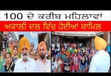 100 ਦੇ ਕਰੀਬ ਮਹਿਲਾਵਾਂ ਅਕਾਲੀ ਦਲ ਵਿੱਚ ਹੋਈਆਂ ਸ਼ਾਮਿਲ ||